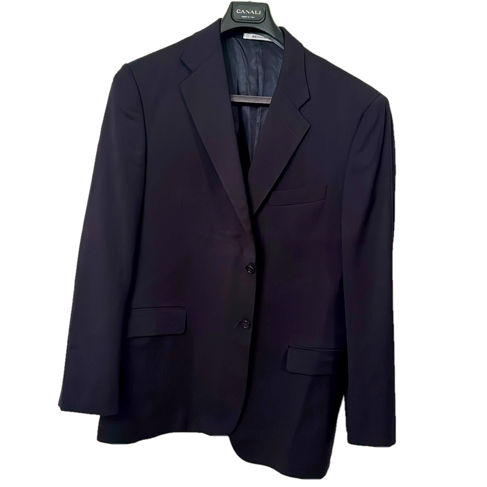 Hickey Freeman Navy Blue Blazer 100% Wool 2‎ Button Superb Vintage Quality